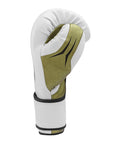 White and green boxing glove.